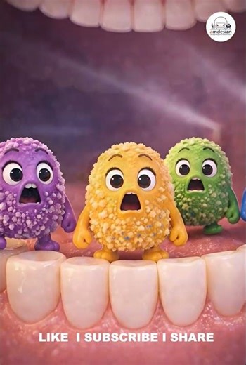🦠 Germs Ki Party! Funny Clean Teeth Animation 😄🦷