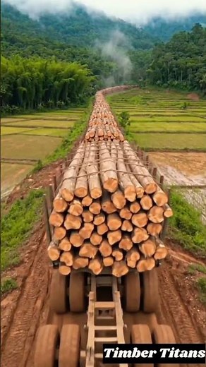 Longest Logging Truck Convoy Carrying Massive Tree Trunks | Extreme Timber Transport | TIMBER TITANS