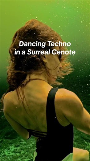 Dancing Techno in a Surreal Cenote Experience