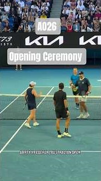 Australian Open 2026 ft Roger Federer, Agassi, Barty, Hewitt opening ceremony #australianopen2026