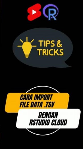 Cara Import Data File .TSV #data #rstudio #file #tutorial #shorts #files #import #rstudiocloud