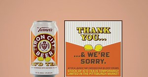 Stock of Iron City Beer and Turner's IC'd Tea temporarily limited after 'record-breaking launch'