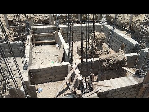 Muros de enrase para zapata corrida-Cimentación para casa de dos pisos -EP:01