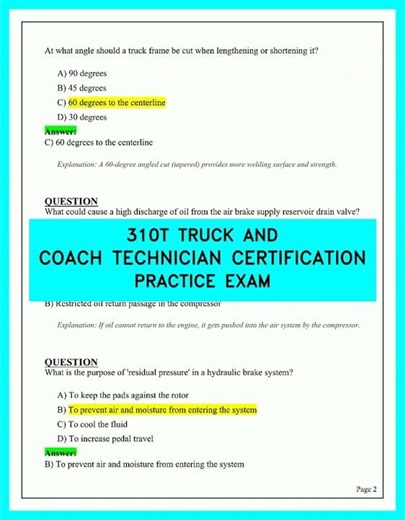 310T Truck and Coach Exam Prep: Master These Practice Questions to Pass Fast