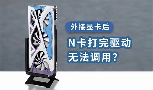 为什么外接显卡后，你的N卡打完驱动无法调用？