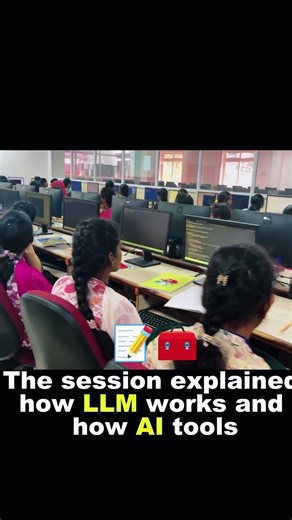 Workshop on LLM’s by Department of CSE #collegelife #computerscience