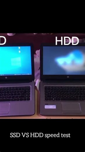 SSD VS HDD Speed test #coding #pc #fyp #test #speed #memorytest #hdd #microsd #upgradessd #sdram