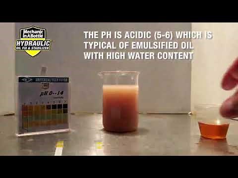 INSTANT Fix & Prevent Milky, Emulsified Oil - Mechanic In A Bottle Hydraulic Oil Fix & Stabilizer