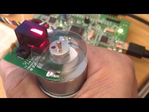 DCモーターとロータリーエンコーダーを使ったサーボ制御