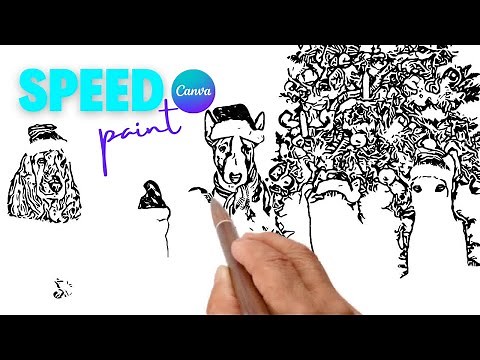 Canva Speed Paint: Convert Images to Hand Drawn Sketch Videos | Canva tutorial