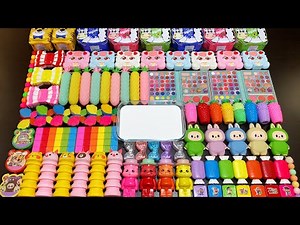 MIXING SLIME WITH CLAY VS MAKEUP VS GLITTER ! Mixing Random Things Into GLOSSY Slime #6769