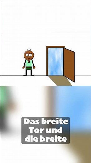 Der schmale und der breite Weg (aus der Bergpredigt von Jesus)