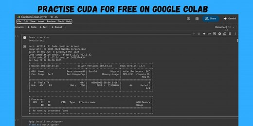 Learning CUDA on a Budget on Google Colab's Free Tier