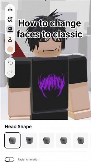 easy roblox tutorial on how to change dynamic faces to classic faces!#roblox#classicfaces