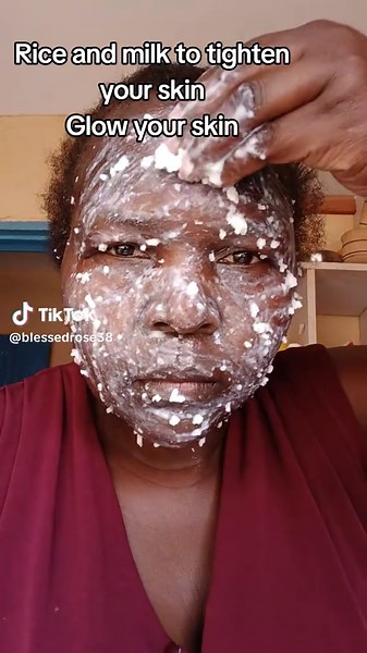 Natural Skin Tightening with Rice and Milk
