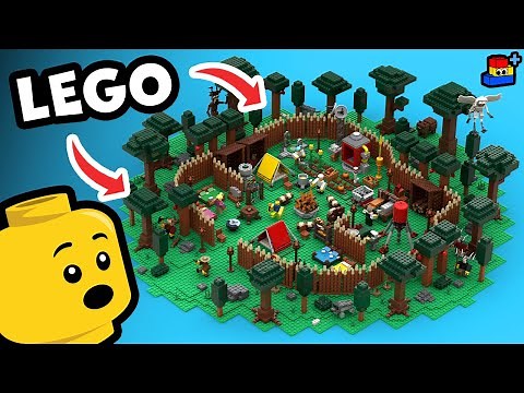 LEGO 99 Nights in the Forest: Building a HUGE Campsite Playset