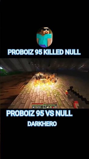 PROBOIZ 95 VS NULL IN MINECRAFT DARKHEORS#viral #minecraft #TRENDING