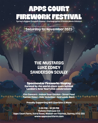 The Apps Court Fireworks Festival is back this November with a...