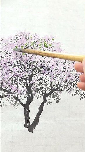 Painting Lilacs with Ink and Wash