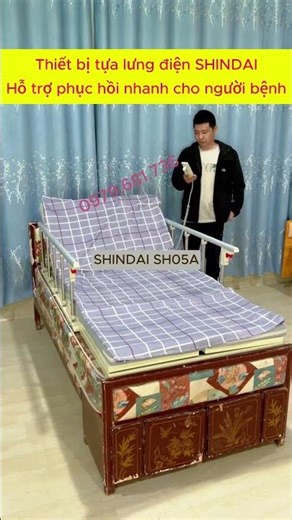 Bục tựa lưng điện SHINDAI – Giường y tế thu nhỏ tại nhà