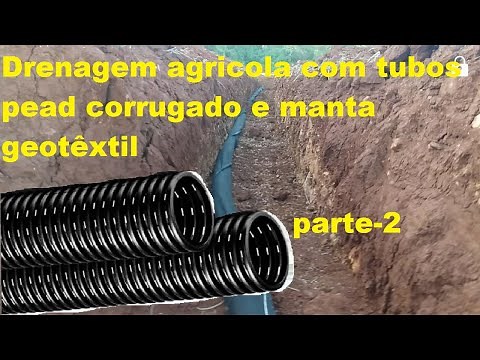 How to make agricultural drainage with HDPE drainage pipes