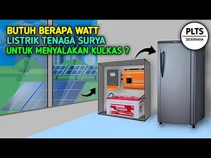 POWERING THE REFRIGERATOR WITH SOLAR POWER 24 HOURS