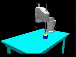 Initial RT Toolbox3 simulation (Mitsubishi robot simulation)