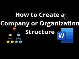 How to Create a Company or Organization Structure in Word — Complete Guide