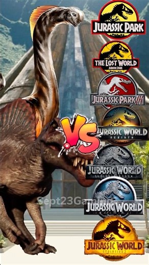 Spinosaurus x Titanosaurus vs Jurassic World All Dinosaurs