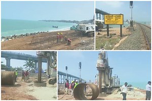 Pamban Bridge work in progress! Indian Railways’ 1st vertical lift rail sea bridge to be completed in 2 years
