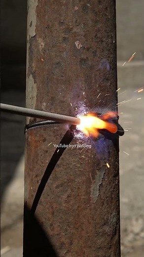 The first test of beginner welder with horizontal pipe welding was declared passed