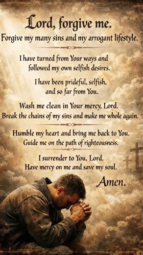 Before you scroll, Kindly help me say this, "LORD,FORGIVE ME PRAYER!#prayer#jesus#forgiveness#fyp