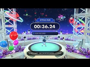 ASTRO'S PLAYROOM Jetpack Run Speedrun in 36.24 - Former World Record!