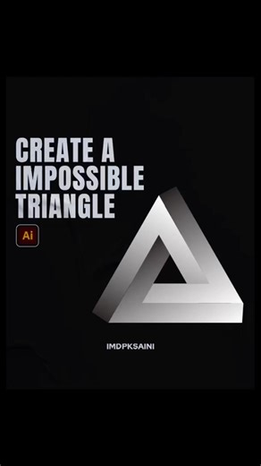 Create an Impossible Triangle in Adobe Illustrator 🔺 | Optical Illusion Tutorial
