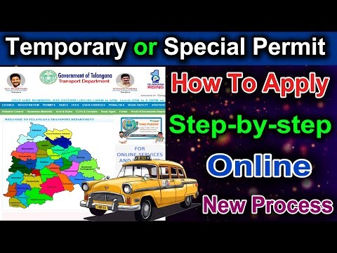 How to Apply Temporary/Special Permit online in Telangana RTA 2026