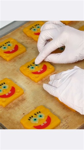 🏝🧽 SpongeBob Cookies 스폰지밥 쿠키 #쇼츠