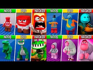 LEGO ALL Emotions & Characters in Inside Out 2, Analog Horror (COLLECTION №1) : Noob, Pro, HACKER!