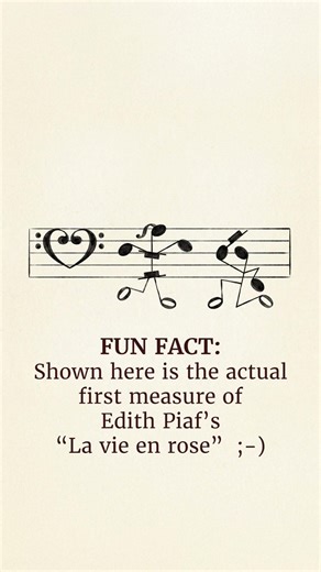 La Vie En Rose #funfacts #funny #piano #lovesong #music #musichistory #musictheory #musichumor