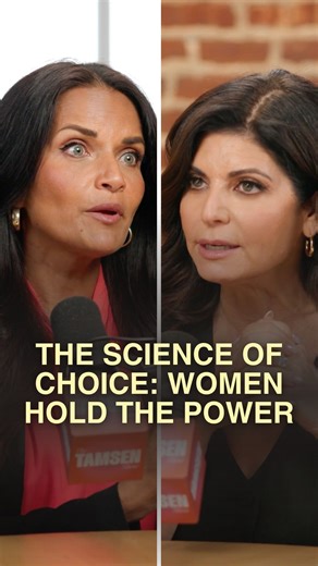 The Tamsen Show Podcast on Instagram: "What if everything you’ve been taught about attraction is wrong?⁠ ⁠ Leading psychologist Dr. Shefali reveals the biological truth about mating: that women were always meant to be the choosers, not the chosen.⁠ ⁠ Comment LISTEN to get the full episode right in your DMs!⁠ ⁠ In this powerful conversation on @thetamsenshow, she explains how patriarchy flipped evolution on its head, teaching women to compete for validation instead of owning their power.⁠ ⁠ The t