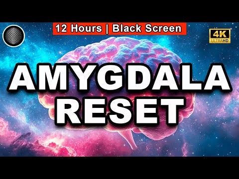 Amygdala Reset | Relaxing Sounds for Stress Relief and Sleep | Black Screen | 12 Hours | Deep Calm