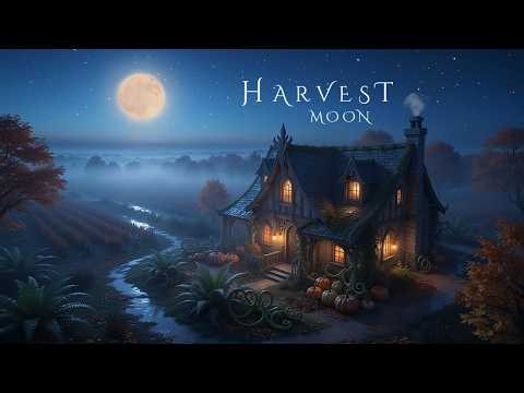 HARVEST MOON | Fantasy Ambient Music Soundscape with Rain - Mysterious Ethereal Autumn Ambience