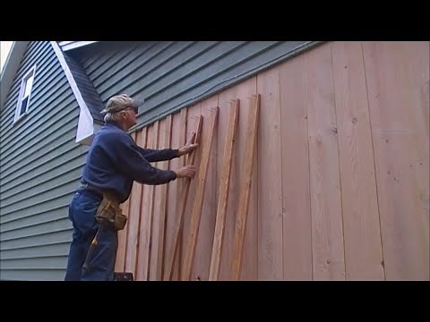 DIY - How to Build a Suspended Exterior Wall (Board & Batten)