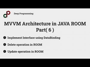 MVVM Architecture in JAVA | ROOM | Update & Delete using custom Interface in Data Binding ( Part 6 )