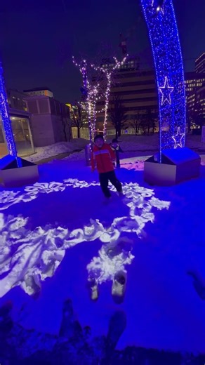 「イルミネーション」札幌駅に素敵な場所があったよ❣️ #こどもとおでかけ #雪 #illumination #hokkaido #japan