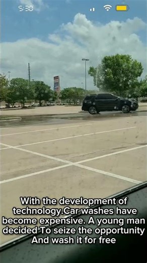 Why Pay for a Car Wash When You Can Do THIS? 😂 #amazingtalent