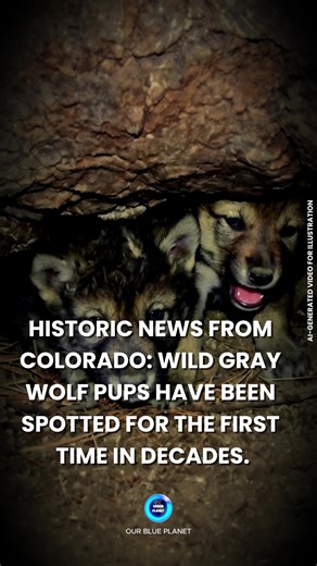Wildlife officials confirmed that a pair of wolves in Jackson County successfully had a litter — the first wild birth confirmed in around 80 years. At least three pups were observed, marking a major moment for Colorado’s wolf recovery. Once nearly wiped out by the mid-20th century, gray wolves are slowly returning through natural migration and reintroduction efforts. This birth is a powerful reminder that with protection and space, nature can renew itself. A hopeful sign for conservation and the