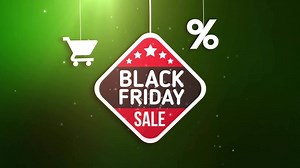 Download black friday sign hanging on string with shopping cart and percent icon for free