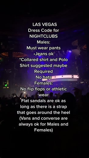 Las Vegas Nightclub Dress Code: What to Wear for Men and Women