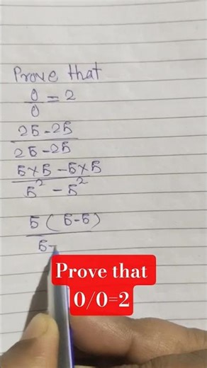 how to prove that 0÷0=2 #gauravmathsacademy #youtube #youtuber #instagram #music #spotify #tiktok