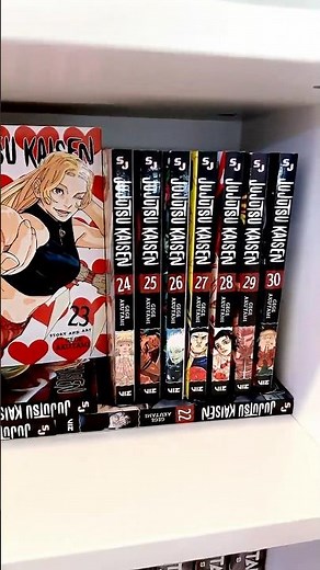 Shelving My Complete Jujutsu Kaisen Manga Collection! 📚✨ #jujutsukaisen #manga #jjk